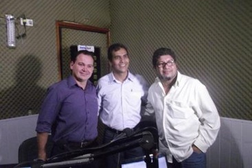 Adelson Fernandes, candidato do PDT &agrave; prefeito de Parauapebas &eacute; entrevistado por Demerval Moreno