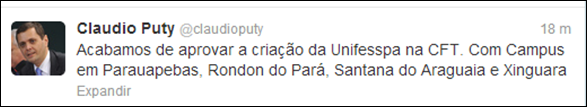 Unifesspa aprovada na CFT da C&acirc;mara Federal
