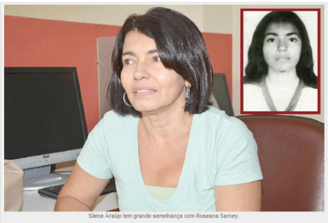 Silene Ara&uacute;jo, 54 anos, servidora p&uacute;blica federal em Itapecuru Mirim-MA diz ser filha do Senador Jos&eacute; Sarney