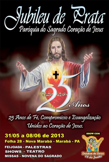 Marab&aacute;: Par&oacute;quia do Sagrado Cora&ccedil;&atilde;o de Jesus comemora Jubileu de Prata