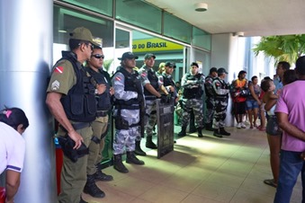 a tropa de choque estaá no local