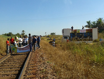 Em Marab&aacute;, Movimento ALPA J&Aacute; interdita a Estrada de Ferro Caraj&aacute;s