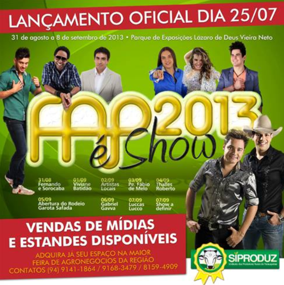 FAP 2013 ser&aacute; lan&ccedil;ada oficialmente no dia 25 de julho
