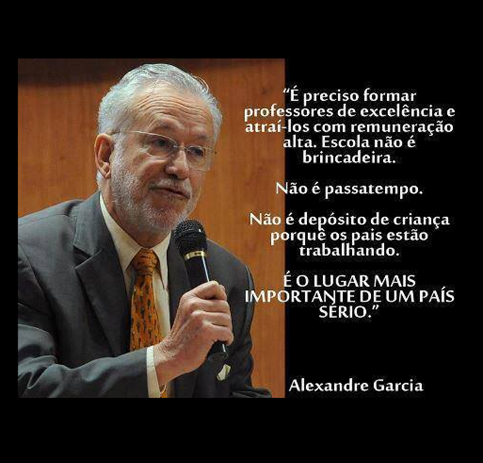 Educa&ccedil;&atilde;o, por Alexandre Garcia