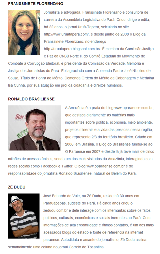 Pr&ecirc;mio Sistema Fiepa de Jornalismo &ndash; categoria blogueiro