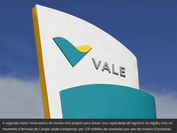 Log&iacute;stica da Vale limita aumento de produ&ccedil;&atilde;o imediata em Caraj&aacute;s