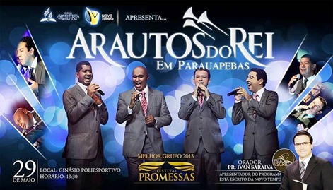 Quarteto Arautos do Rei se apresenta em Parauapebas