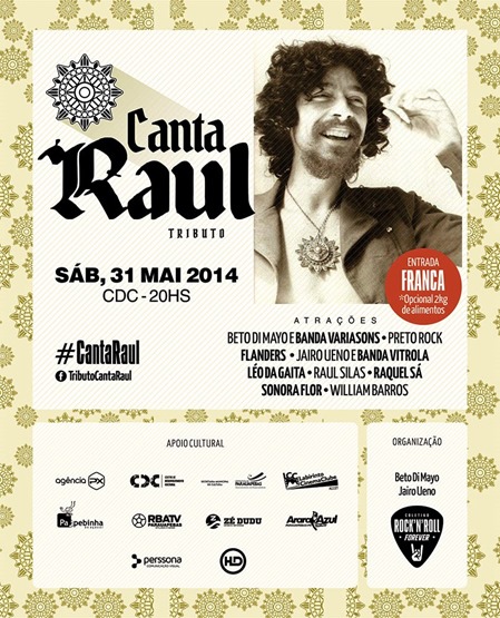Tributo Canta Raul dia 31 em Parauapebas, Participe!