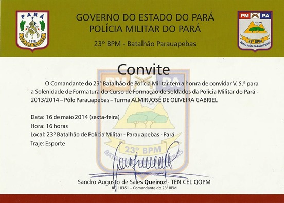 PM-PA forma novos soldados em Parauapebas