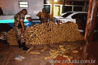 Em Mato Grosso do Sul, traficante em carro com placas de Parauapebas tenta atropelar policiais e PMA apreende 535 kg de maconha