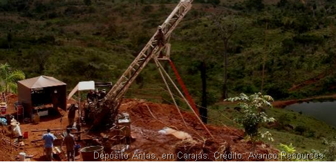 Dep&oacute;sito Antas, em Caraj&aacute;s, no Par&aacute;, tem 85 mil toneladas de cobre