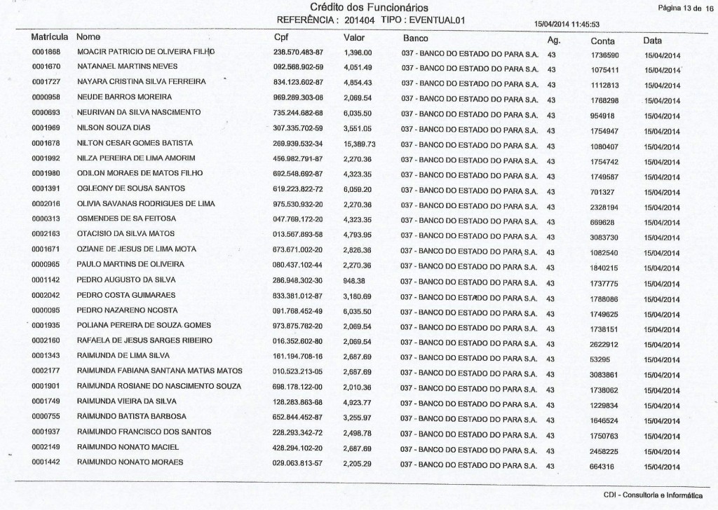 DECLARAÇÃO 13