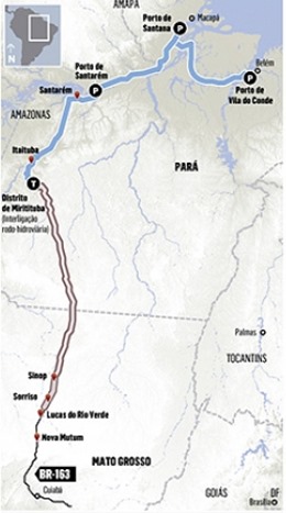 De olho no Mato Grosso, investidores anunciam US$ 300 milh&otilde;es em hidrovia no Par&aacute;