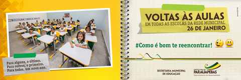 Estudantes da rede municipal de ensino voltam &agrave;s aulas nesta segunda-feira
