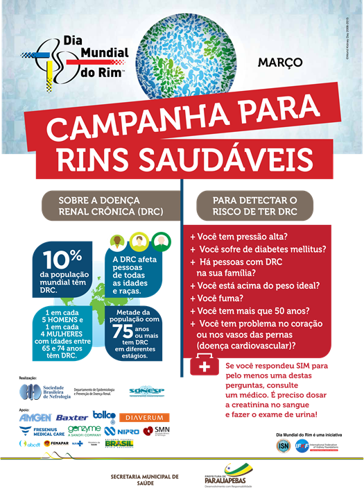 Preven&ccedil;&atilde;o de doen&ccedil;as renais &eacute; abordada durante campanha