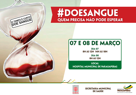 Campanha de doa&ccedil;&atilde;o de sangue ser&aacute; neste final de semana