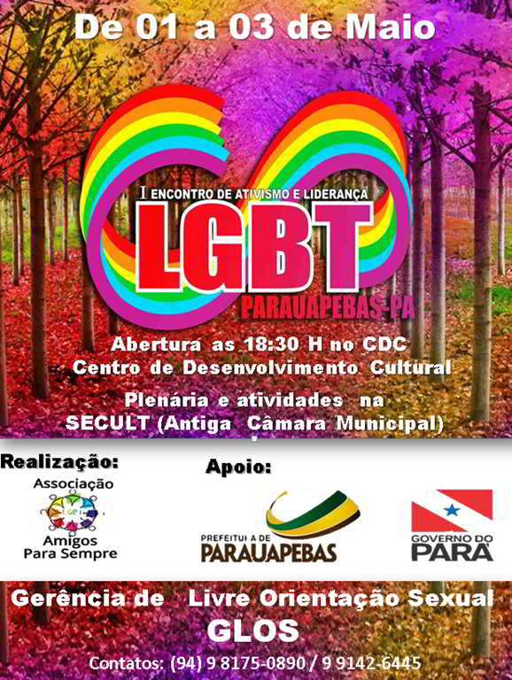 I Encontro de Ativismo e Lideran&ccedil;a LGBT de Parauapebas será neste fim de semana