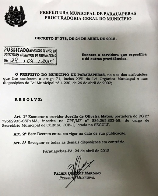 Secretaria de Cultura de Parauapebas tem nova gestora