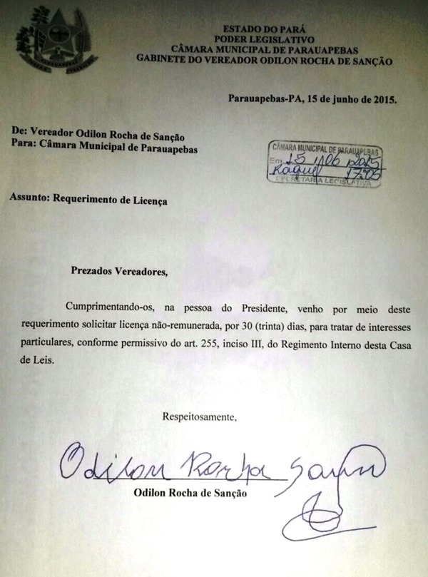Mesmo presos, vereadores Odilon (SDD) e Arenes (PT) solicitam licenciamento n&atilde;o remunerado por 30 dias .