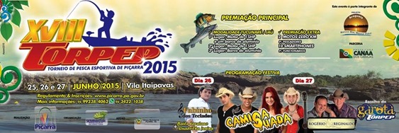 Torneio de Pesca Esportiva de Pi&ccedil;arra ter&aacute; in&iacute;cio nesta quinta-feira, 25, com a presen&ccedil;a do Ministro Helder Barbalho