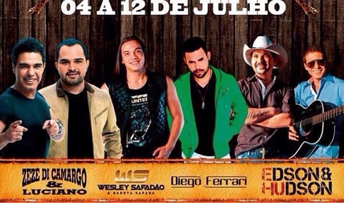 Contagem regressiva para Expoama 2015. As duplas Zez&eacute; Di Camargo & Luciano e Edson & Hudson ser&atilde;o as principais atra&ccedil;&otilde;es