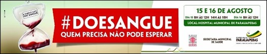 Campanha de doa&ccedil;&atilde;o de sangue ocorrer&aacute; neste final de semana