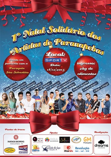 Artistas de Parauapebas promovem 1&ordm; Natal Solid&aacute;rio