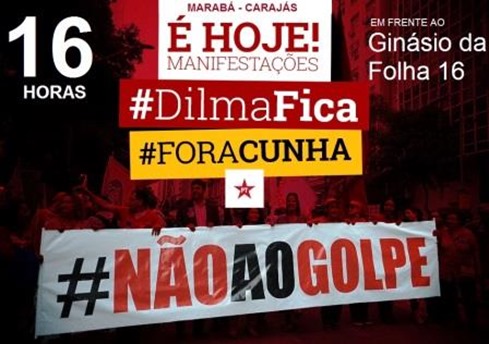 Manifesta&ccedil;&atilde;o em defesa de Dilma Rousseff deve ocorrer em Marab&aacute;
