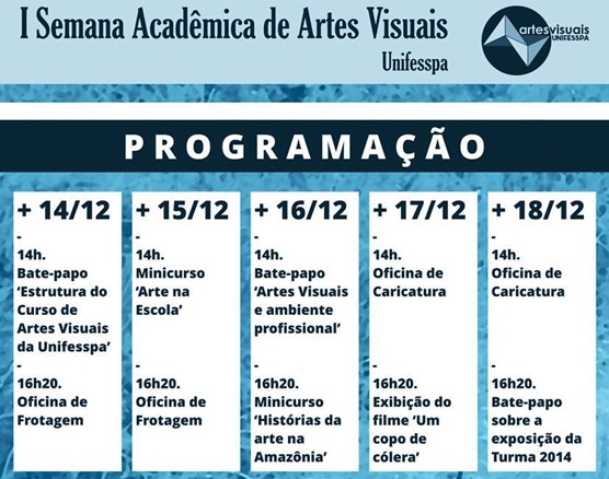 Marab&aacute;: Semana Acad&ecirc;mica de Artes Visuais segue at&eacute; sexta-feira (18)