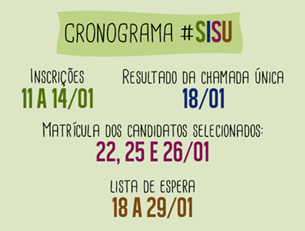 Unifesspa: inscri&ccedil;&otilde;es para a primeira edi&ccedil;&atilde;o do Sisu terminam nesta quinta-feira (14)
