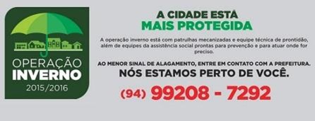 Marab&aacute; j&aacute; se prepara para enfrentar per&iacute;odo chuvoso