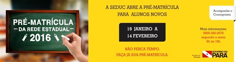 Pr&eacute;-matr&iacute;cula para escolas estaduais encerram este fim de semana