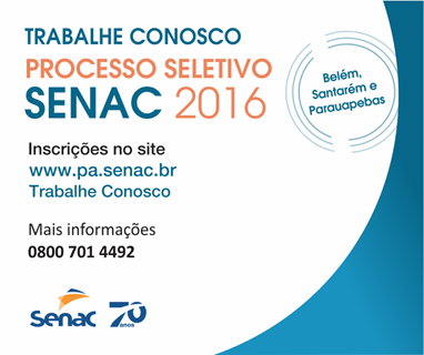 Processo seletivo do Senac acontece neste s&aacute;bado (5)