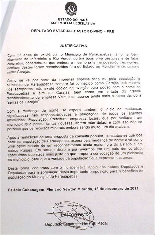 justificativa PDL-177-2011