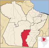 Mapa PA com destaque para Felix do Xingu