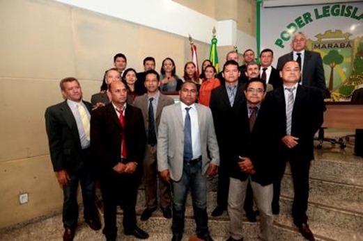 Vereadores fizeram  protesto contra a Vale