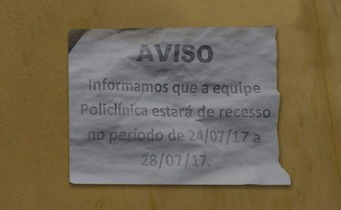 Parauapebas: Mesmo com demanda reprimida de 11 mil atendimentos, Policlínica Municipal fecha as portas no recesso