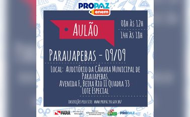 Aulão do Enem será oferecido de graça em Parauapebas