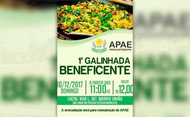 APAE Parauapebas promove almoço beneficente