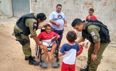 PM de Jacundá realiza Ação Solidária e faz crianças felizes no Natal