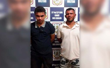 PM prende dupla de assaltantes que estava aterrorizando em Canaã