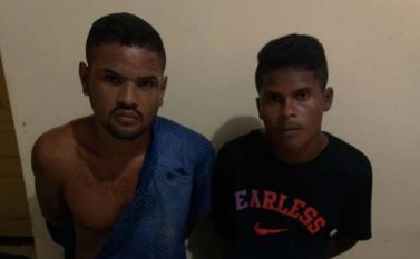 Presa pela PM em Tailândia dupla que fazia arrastão na zona rural
