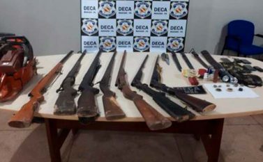 Doze presos e arsenal apreendido em Marabá