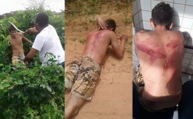 Jovem gatuno leva “panadas” de facão nas costas em Itaituba