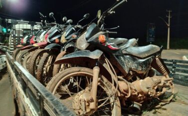 Polícia Militar resgata na zona rural 12 motocicletas roubadas em Parauapebas