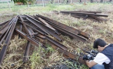 Marabá: Trio é preso em flagrante furtando dormentes de aço da mineradora Vale