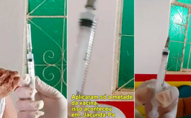 Jacundá: Servidora da Saúde suspeita de aplicar metade de vacina em idoso