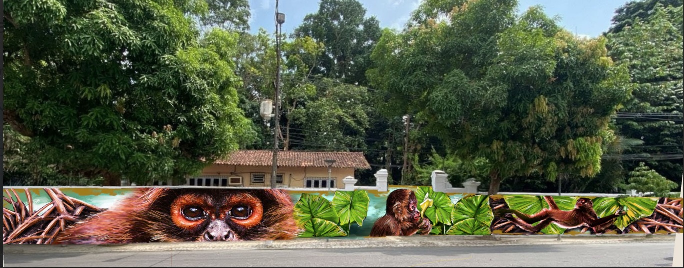 MAUB entra na reta final das pinturas e inaugura murais artísticos no Museu Goeldi, na capital paraense, neste domingo (28)